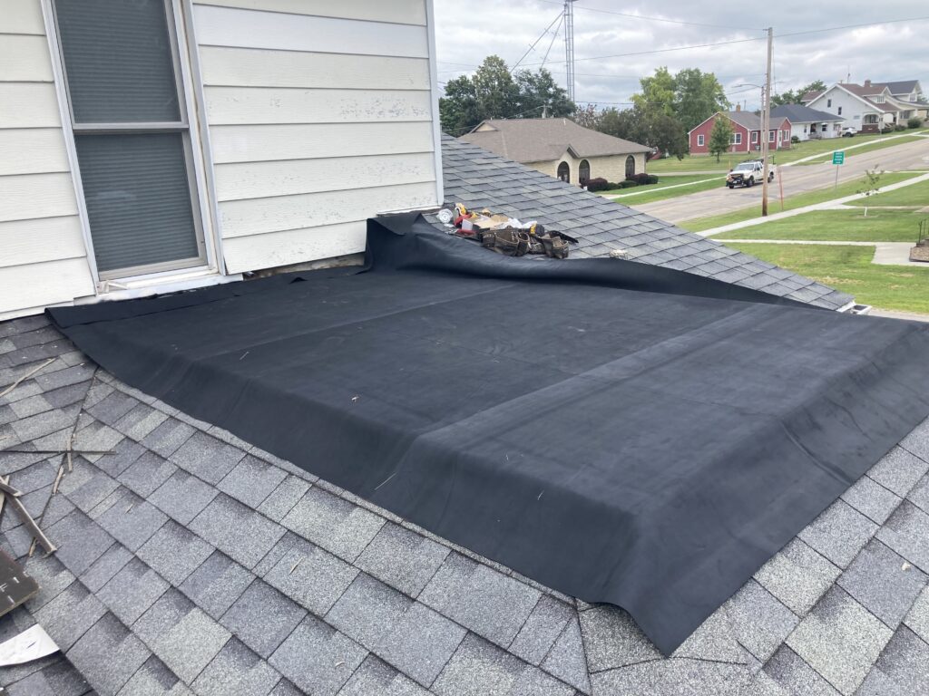 Residential Small Rubber Roof Replace in Clarence, Iowa