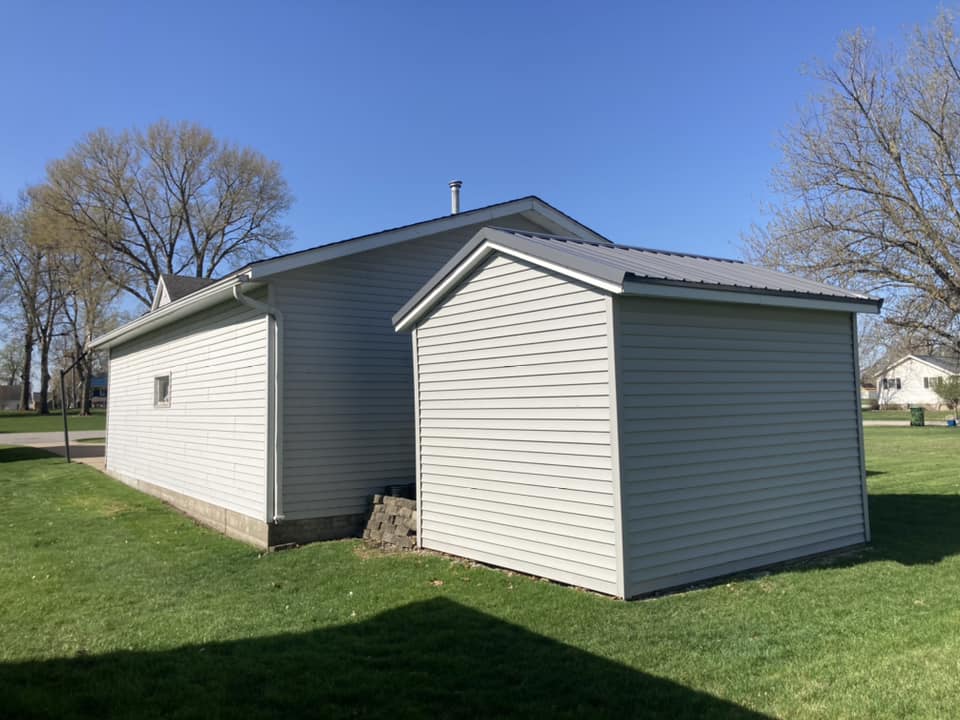 Back of home - Original siding on a home in Durant, Iowa