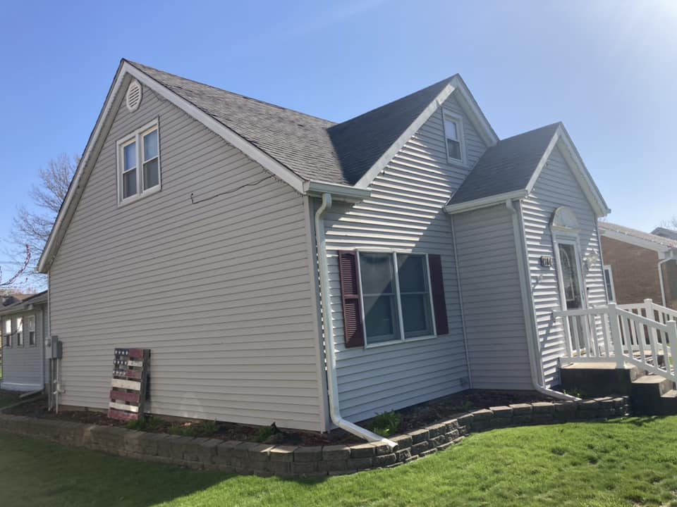 Before the new vinyl siding in Durant, Iowa