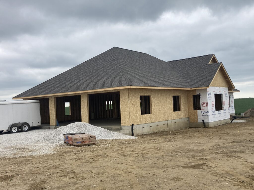 Finished Roofing over the Garage - Shingles Installed by Hernandez KD Construction in Marion, Iowa
