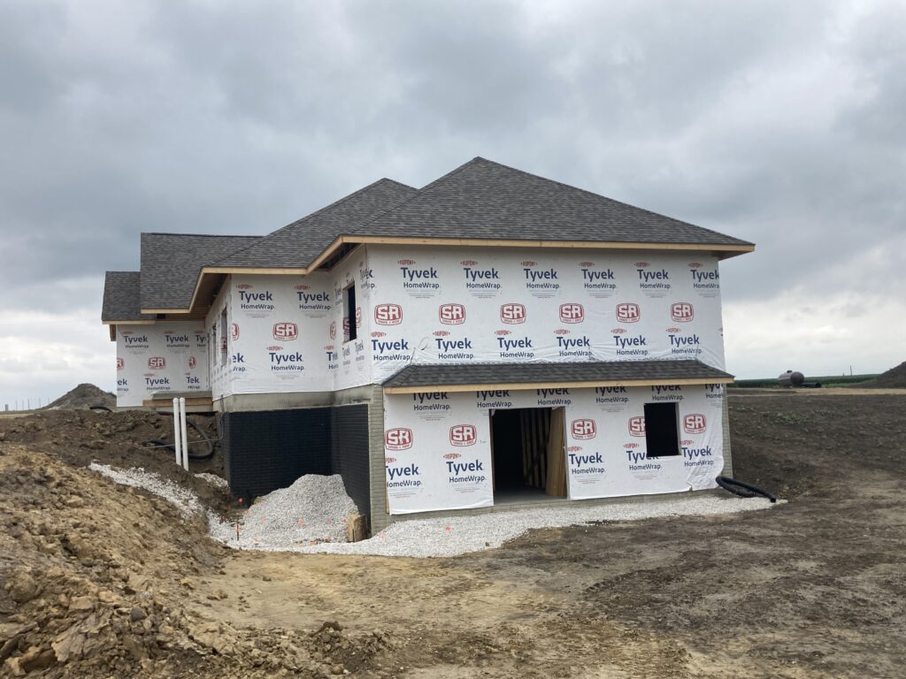 Freshly Installed Shingles on a New Home in Marion, Iowa