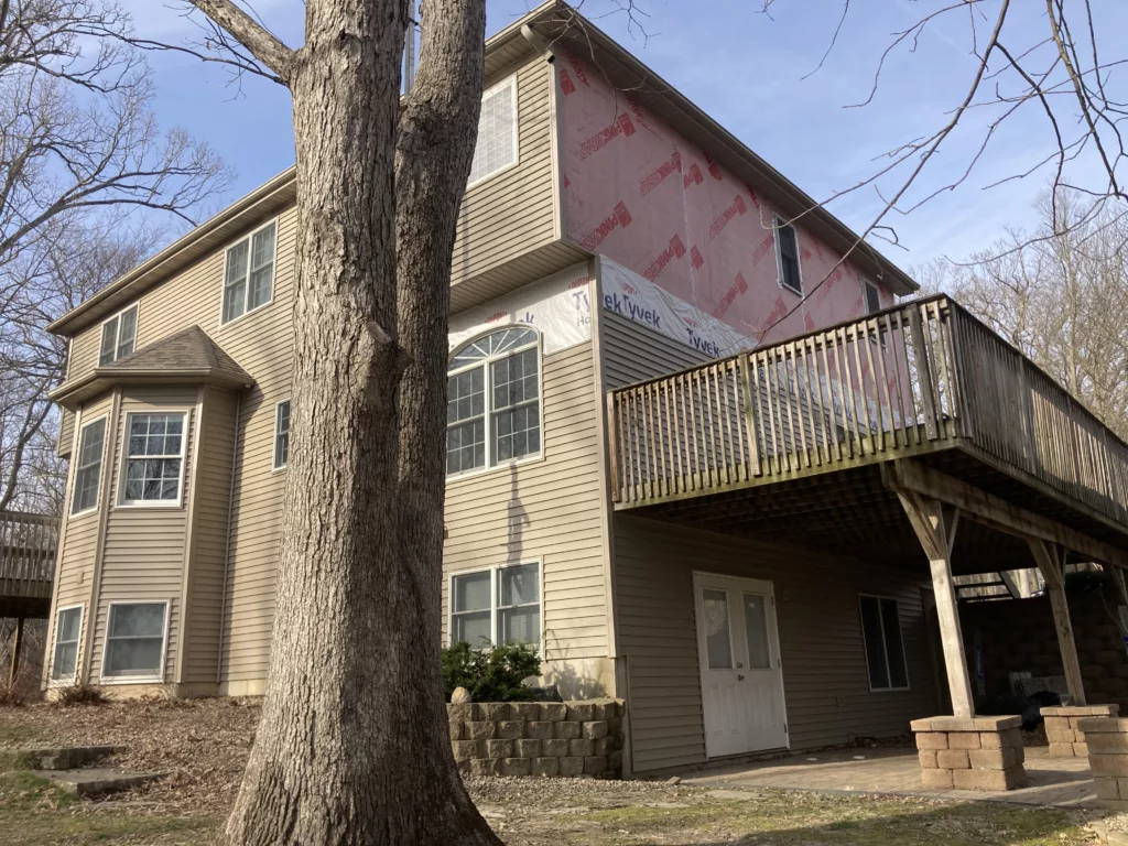 New siding installed on a home in Tipton, Iowa