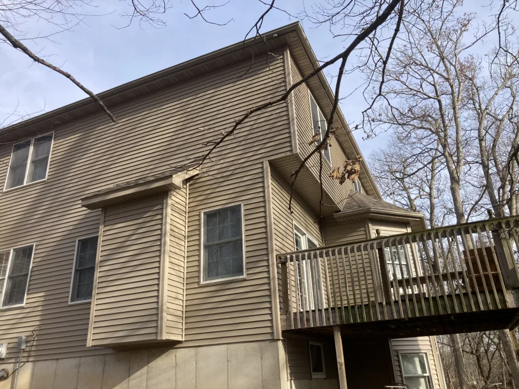 New siding on a home in Tipton, Iowa
